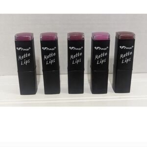 A Muse Matte Lipstick Shades of Mauve Purple Deep Tone Lot of 5 Sealed New
